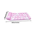 thumbnail image 5 of Sinyiin Large Inflatable Water Lounger Leaf Pattern Pool Float Bed For Adults Tear Resistant PVC Material, 5 of 10
