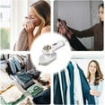 thumbnail image 3 of BZPIZ Steamer for Clothes Travel,Handheld Mini Foldable Fabric Steam,Fast Heat-up with 60ml Tank,Wrinkle Remover Clothes Irons for Home,Dorm(L White), 3 of 9
