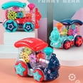 thumbnail image 2 of Children Locomotive Toy With Light And Sound Clear Train Vehicle Educational Play Set For Toddler Sensory, 2 of 7