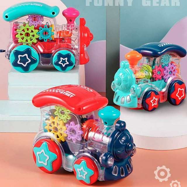 Children Locomotive Toy With Light And Sound Clear