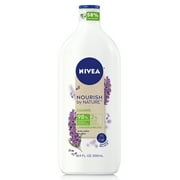 NIVEA Nourish by Nature Lavender Enriched Calming Body Lotion, 48Hr Moisturizer, 16.9 fl oz