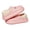 Pink, variant on Bear-Pattern Fleece-Lined Clog Slippers, EU Size 40-41, Fits EU 39-40, Covered Heel Shape, EVA and Fleece, Thick Fleece Lining, Pink