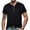 Black, variant on Xihbxyly Mens Tops Casual Stylish Slim Fit Buttons Crew Neck Short Sleeve Classic Tshirts Mens Casual Shirts Solid Loose Fit Mens Casual Shirts Active for Men