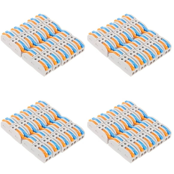 Wire Connector 40 Pcs Small Connectors Electric Splitter Stitching Nylon Copper