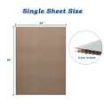 thumbnail image 5 of Aoodor 6Pcs 24'' (W) x 48'' (L) x 0.2'' Polycarbonate Greenhouse Panels, Waterproof UV Protected Reinforced Sheets, Outdoor Garden and Greenhouse Covering, Twin - Brown, 5 of 6