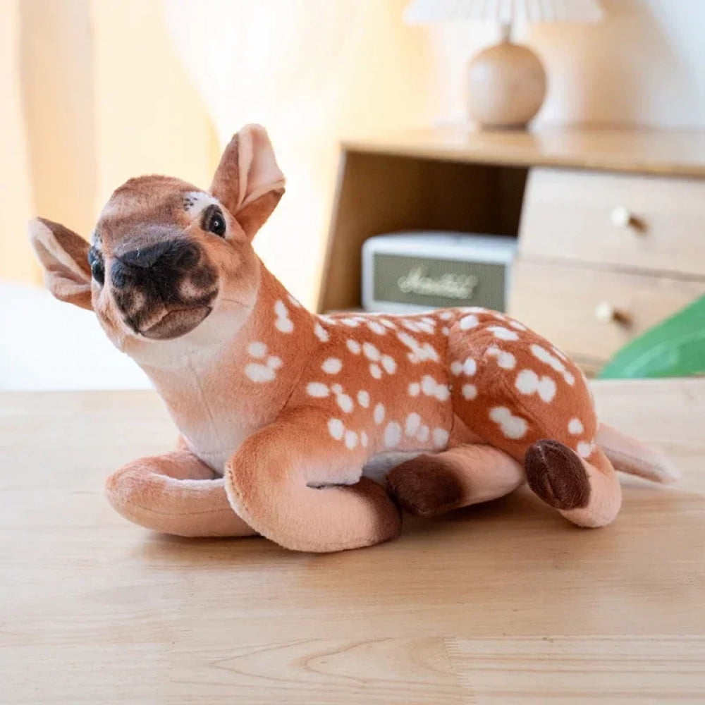 Realistic Stuffed Deer Head Model Toy, Animal Wall Hanging Decor