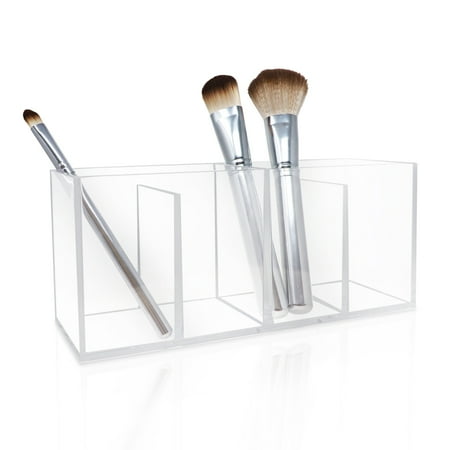 Isaac Jacobs 4-Compartment Clear Acrylic Organizer and Storage Solution