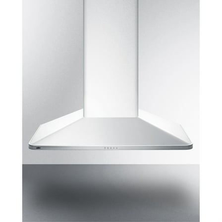 36" wide European style convertible wall-mount range hood in stainless steel