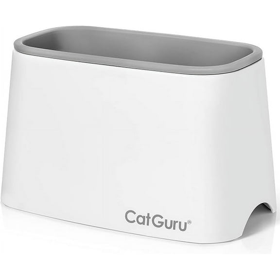 CatGuru Premium Cat Litter Scoop Holder, Scooper Caddy, Scoop Stand Pairs with Any Cat Litter Box and Fits Most Cat Litter Scoops (White)
