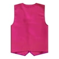 thumbnail image 3 of Runhomal Kids Boys Girls Buttons Volunteer Activity Vest Solid Color Sleeveless Waistcoat Party Hot Pink XXL/14, 3 of 5