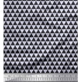 thumbnail image 1 of Soimoi Blue Poly Georgette Fabric Triangle Geometric Print Fabric by the Yard 42 Inch Wide, 1 of 3