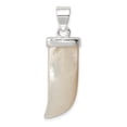 thumbnail image 1 of Collier Pendentif Breloque Griffe de Tigre en Argent Sterling 925 Nacre Animal Chat Grand, 1 of 8
