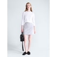 thumbnail image 2 of Free Assembly Women's and Women's Plus Embroidered Mini Sweater Skirt, Sizes XS-4X, 2 of 5