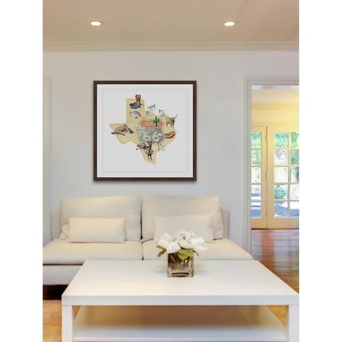 "It's All Texas 2" Framed Painting Print