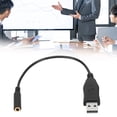 thumbnail image 1 of Adaptador De Sonido USB A Conector Jack De 3,5 Mm, Plug And Play Adaptador De Sonido USB A A Conector De 3,5 Mm Profesional Resistente Para Consola De Juegos Para PC Para, 1 of 7