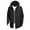 Black, variant on Men's Heavy Duty Quilted Puffer Parka - Winter Long Coat with Hood, Windproof Cold Weather Outerwear