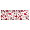 thumbnail image 6 of Yayeee Kitchen Valance Rod Pocket 54" x 18" Living Room Window Curtain, Pink Floral, 6 of 6