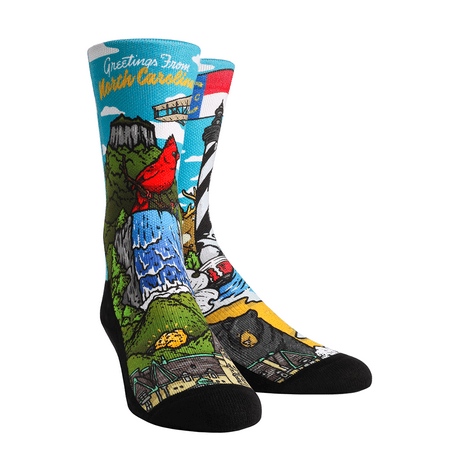 Rock Em Elite City - North Carolina Landmark Crew Socks