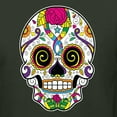 thumbnail image 5 of Wild Bobby Day Of The Dead Sugar Skull Pop Culture Men Graphic Tank Top, Forest Green, X-Large, 5 of 5