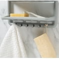 thumbnail image 4 of Bath Bliss Plastic Shower Caddy, Gray, 4 of 9
