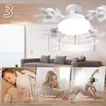 thumbnail image 4 of BallsFHK New Drone Fan Light-2 In 1 Hanging Fan With Remote, 3-Speed 4/3 Ceiling Dimmable LED Light For Bedroom/Living Room, 4 of 5