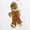Gingerbread Man, variant on Holiday Time 16 oz Christmas Tree Charm Drinking Glass, 2-Pack