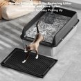 thumbnail image 2 of 8'' Deep Stainless Steel Cat Litter Box with Lid, Large Litter Box for Big Cats Non-Stick Stainless Steel Cat Boxes with Double Layer Litter Mat and Scoop, Easy to Clean, 2 of 7
