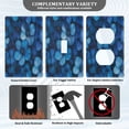 thumbnail image 5 of Switch Panel Switch Decoration 2.76x4.53x0.28 Inches Unused Outlet Cover Switch Plate Wall Plates Living Room Kitchen Bedroom Study Switches Blue Flower2, 5 of 8