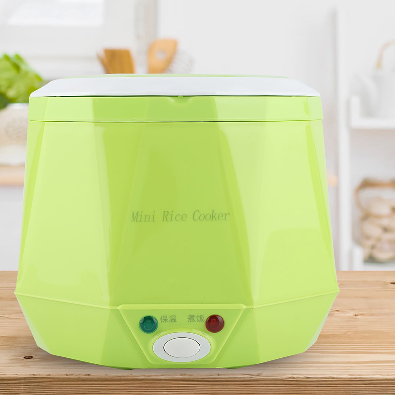 Nieyigj 1.6L Portable Electric Rice Cooker for 24V Truck, Green - 140W Food Steamer and Multicooker for Travel (7.1 inches / 18 cm)