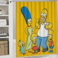 thumbnail image 5 of Simpsons Shower Curtain Set 4 Piece, Set Bathroom Sets with Rugs(Bath Mat,U Shape Mat Toilet Lid Cover Mat) Durable Bathroom Decor, 5 of 8