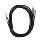 thumbnail image 5 of Cable TR Sto RCA, cable TRS de 1/4 pulg. a micrófono dual Cable TR Sto RCA dual de 1/4 pulg. Muy recomendado, 5 of 9