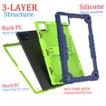 thumbnail image 7 of SOATUTO For T-Mobile Revvl Tab 5G Come With Tempered Glass Screen Protector Film Tablet Case with Kickstand / Shoulder Strap Kids Friendly Shell Fit for T-Mobile Revvl 10.36 inch - Navy+Green/2 Pcs, 7 of 7