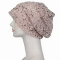 thumbnail image 4 of Womens Lace Flower Beanie Hat Slouchy Hip-hop Skull Cap Warm Turban, 4 of 5