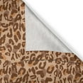 thumbnail image 4 of Ambesonne Animal Print Valance Pack of 2, Savannah Pattern Heart, 54"X12", Peach Chocolate, 4 of 5