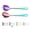 4. rainbwo, variant on Salad Server Set,  Stainless Steel Salad Serving Set, Salad Servers, Salad Spoon, Salad Fork, Pack of 2 (Shiny Silver)