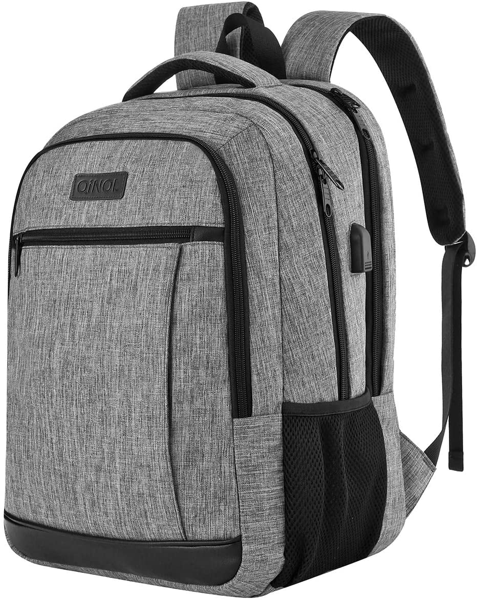 IPurpleBTS Anti-Theft Backpack,Business Laptop Backpack with USB Charging Port and Earphone Port with Lock Slim Water Resistant Bag Daypack Fits 15.6 Inch Computer Notebook Rucksack for Work College 