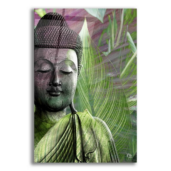 Epic Art 'Meditation Vegetation' by Fusion Idol Arts, Acrylic Glass Wall Art, 12"x16"