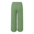 thumbnail image 5 of Jxximdong Cargo Pants for Women, Lightweight Linen Athleisure Pants Summer Muslim Elastic Cropped Pants with Pockets, Multicolor Womens Casual Trousers, 5 of 5