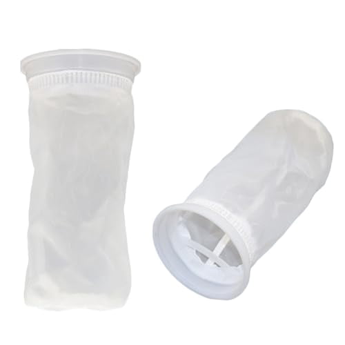 2 Pack IBC Water Tote Lid Filter Nylon Filter Screen Rainwater Barrel Leaf Catcher for Water Tank Cover Washable White