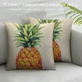 thumbnail image 3 of COMIO  Pineapple Watercolor Throw Pillow Case Beautiful Colorful Art Sketch of Exotic Tropical Summer Fruit Pillow Cushion Covers Home Sofa Decorative, 3 of 5