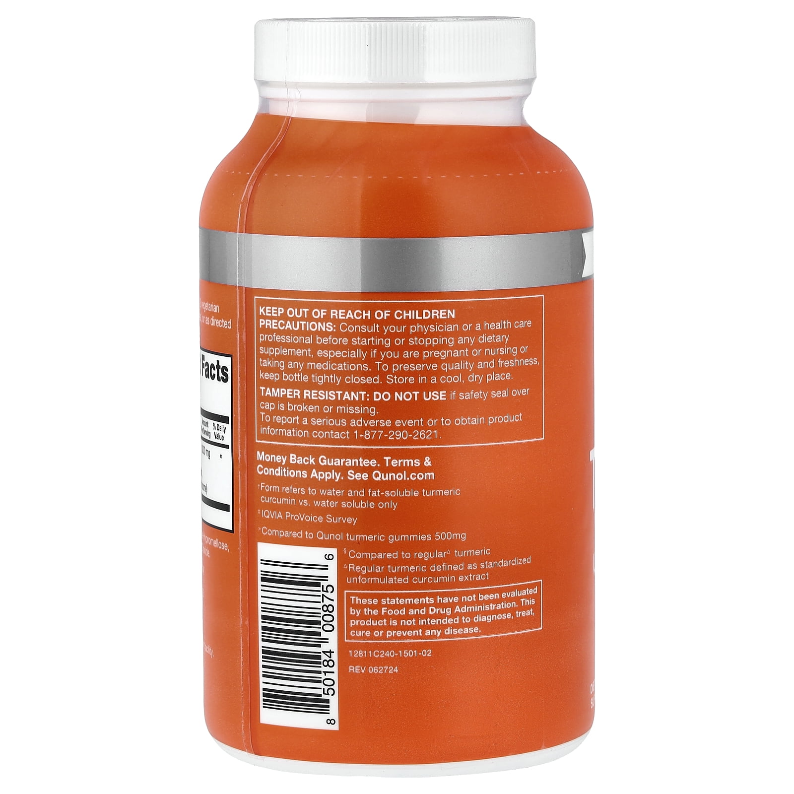 Qunol Turmeric, Curcumin Complex, 240 Vegetarian Capsules (500 mg per Capsule)