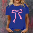 thumbnail image 2 of YDLCAFD Custom T Shirts Front and Back Women's Stylish Printed Crew Neck T Shirt, 2 of 4