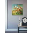 thumbnail image 2 of Epic Graffiti  "Painted Daisies" by Danhui Nai, Giclee Canvas Wall Art - 18" x 18", 2 of 2