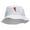 White, variant on Rugby Player Jumping Embroidered Bucket Hat - Natural OSFM