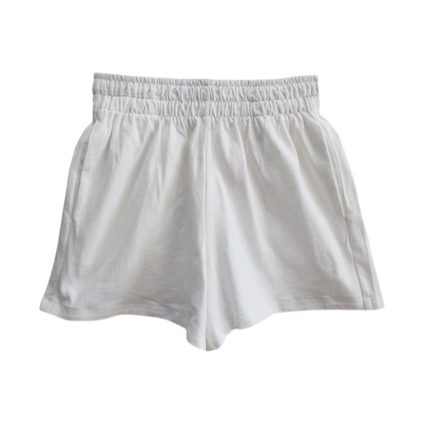Pantalones cortos de algodón y poliéster Minnieouse para Mujer Blanco L