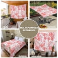 thumbnail image 6 of Red Pink Flowers Tapestry for Bedroom Wall Hanging Tapestry, Watercolor Summer Botanical Floral Ceiling Backdrop Tapestries Poster Blanket Wall Decor for Teens Room Living Room Dorm 59" x 79", 6 of 8