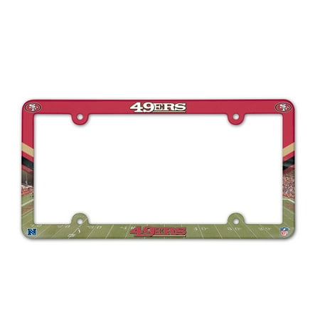 - San Francisco 49ers Official NFL 12 inch x 6 inch Plastic License Plate Frame by Wincraft