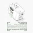 thumbnail image 6 of All-in-one Universal Worldwide Outlet Travel Converter Adapter US EU AU UK CN International Travel Plugs, 6 of 8