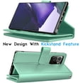 thumbnail image 3 of Galaxy Note 20 Case, Samsung Note 20 5G Wallet Case, Tekcoo Luxury PU Leather ID Cash Credit Card Slots Holder Carrying Folio Flip Cover [Detachable Magnetic Hard Case] & Kickstand - Turquoise, 3 of 6