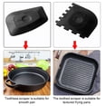 thumbnail image 4 of Inteprter Protector de mango de 3 piezas, raspador de plástico, vajilla de cocina resistente al desgaste de silicona para diario, repuesto para Herramientas y accesorios para hornear Negro, 4 of 6